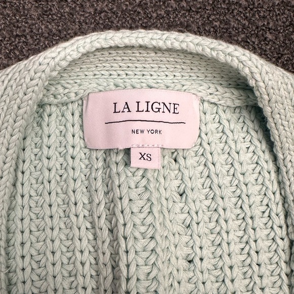 La Ligne Picnic Cardigan in Seafoam - Picture 9 of 14